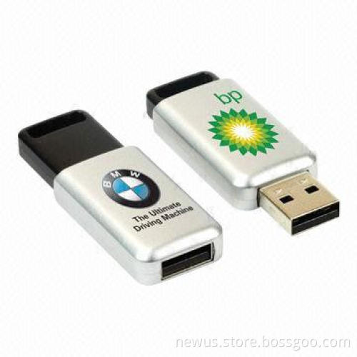 Retractable USB Flash Drives with Full Capacity, OEM Orders Welcomed